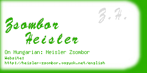 zsombor heisler business card